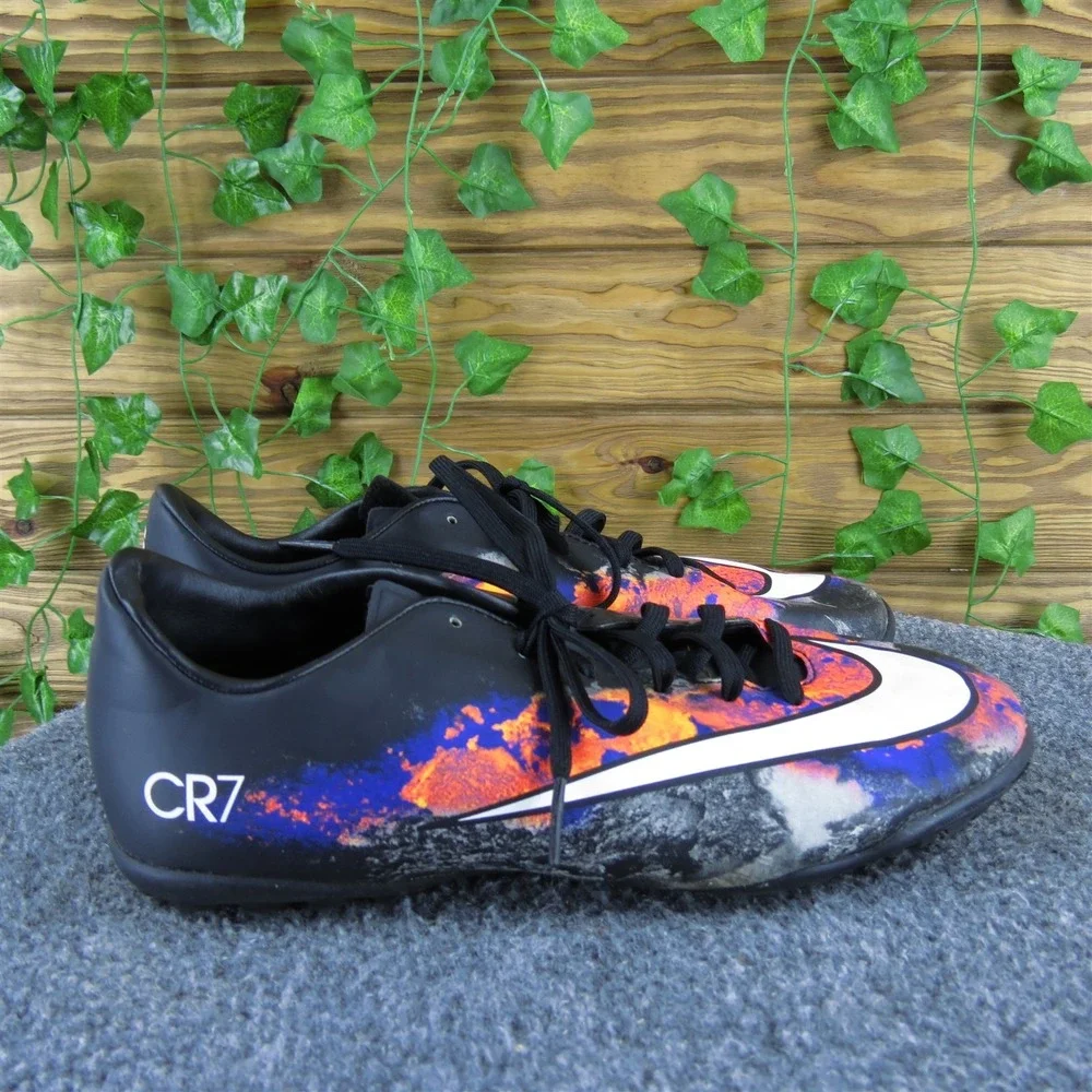 Nike Sneaker Mercurial CR7 Soccer Boys Y 6 Athletic Black Synthetic‎ Lace Up